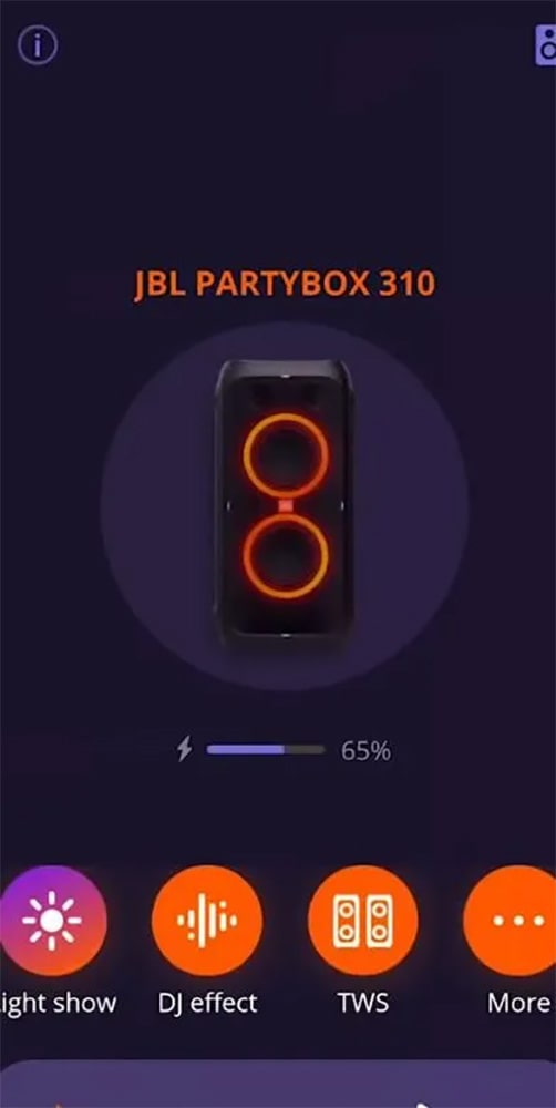 برنامه اختصاصی اسپیکر JBL PartyBox 310